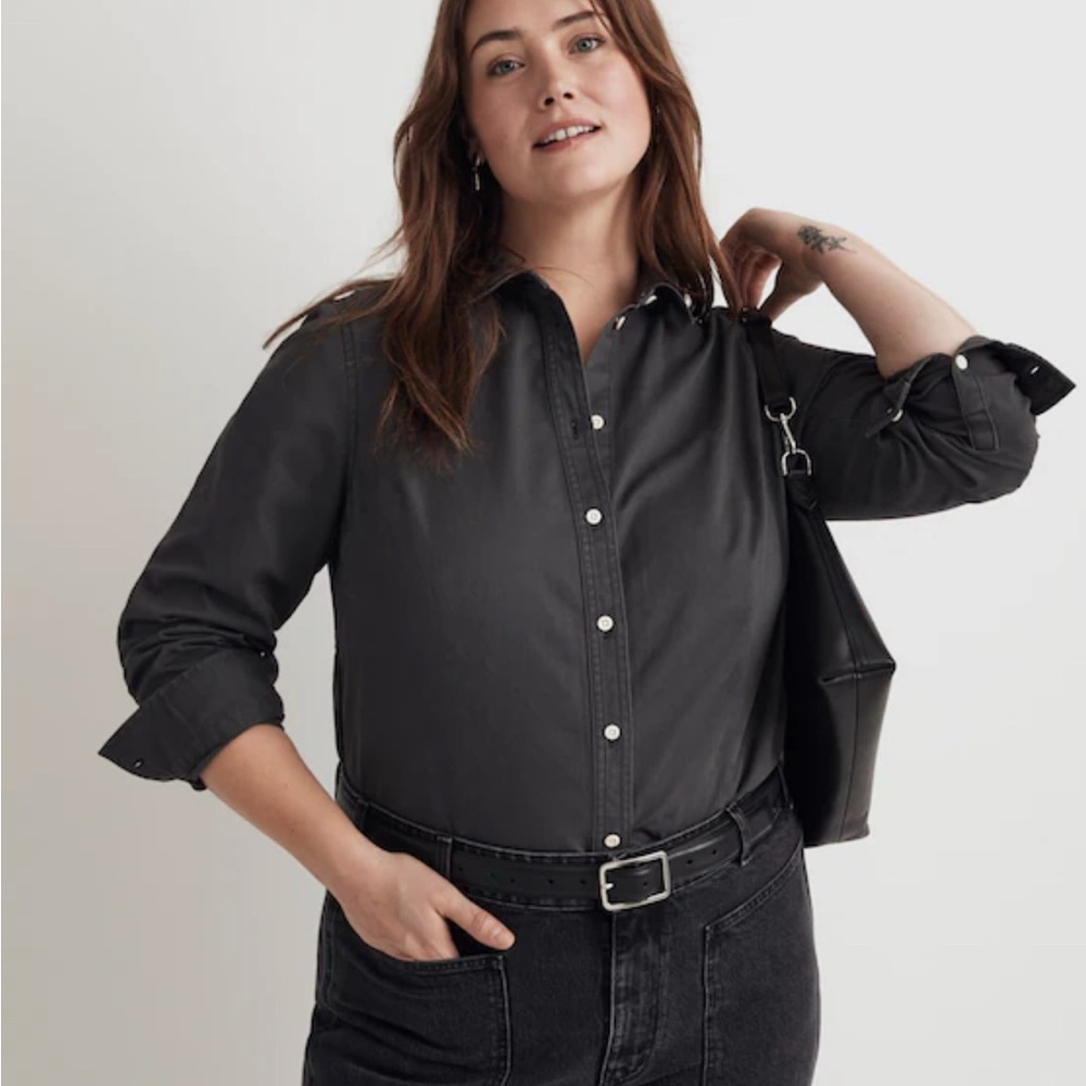 Madewell Charcoal Button-Up Shirt